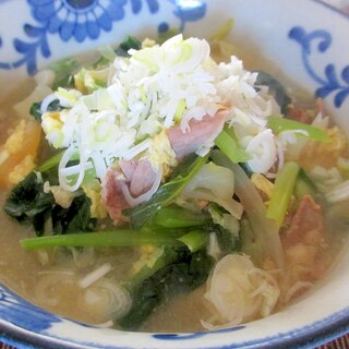 アサリと卵と青菜のあったか中華麺